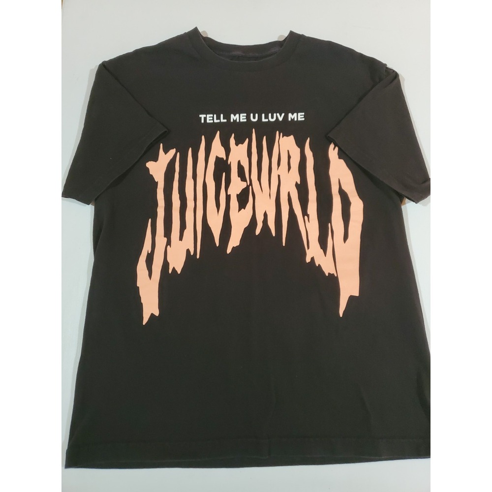Juice Wrld T-Shirt Tell Me U Luv Me 999 club Cotton Hip Hop Rap Mens Large